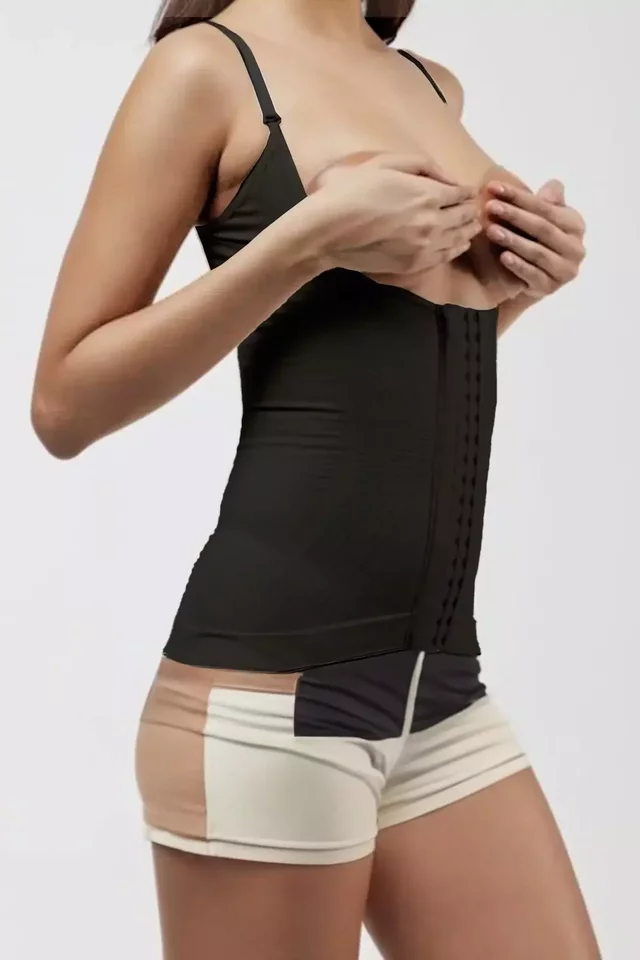 Elite Life Kadın Bir Beden İncelten Agraflı Dikişsiz Silikonlu Push Up Seamless Korse - 1