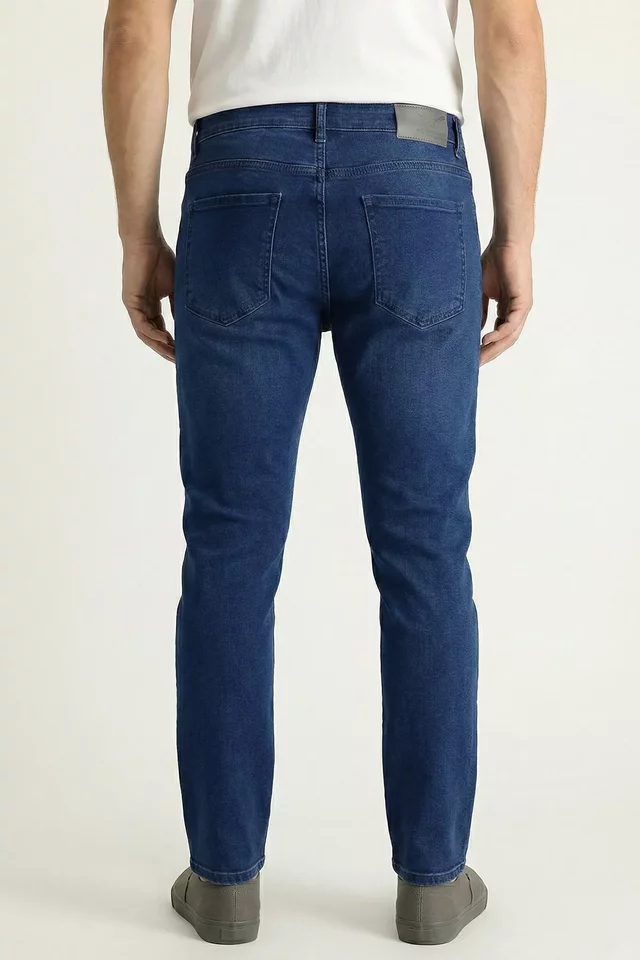Erkek İçi Polarlı Jean Kot Pantolon - 2