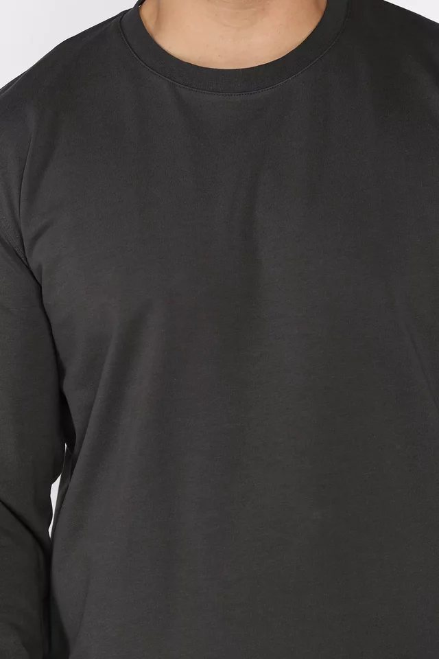 Erkek Bisiklet Yaka Basic Sweatshirt