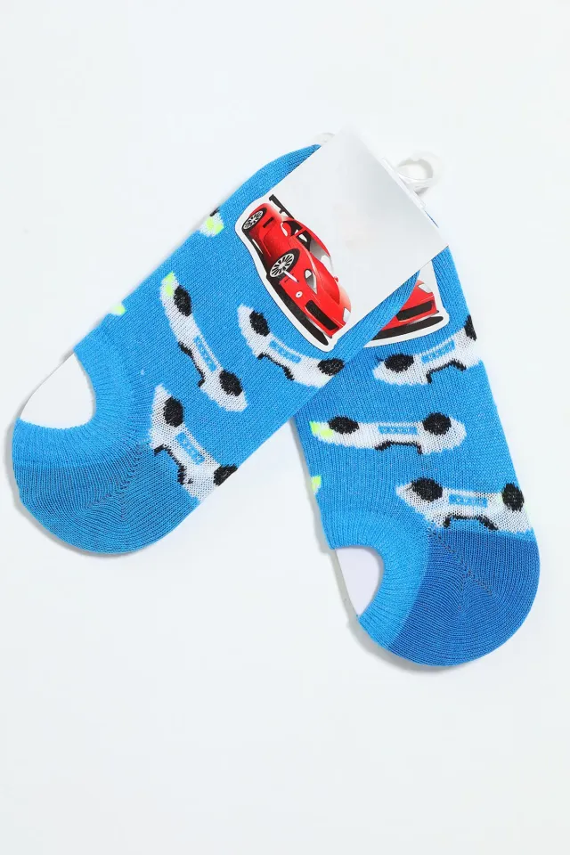 Erkek Çocuk İkili Patik Çorap Mavi