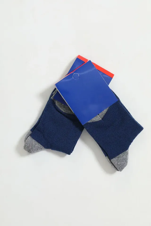 Erkek Çocuk İkili Soket Çorap Lacivert