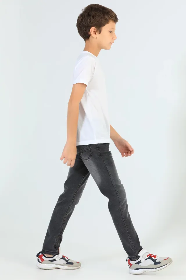 Erkek Çocuk Jeans Pantolon (8-12 Yaş) Antrasit