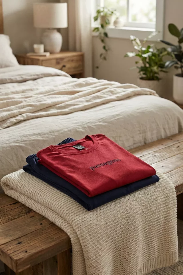 Erkek Yazı Baskılı İnterlok Pijama Takımı