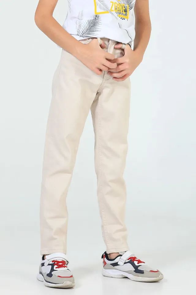 Erkek Çocuk Jeans Pantolon Taş