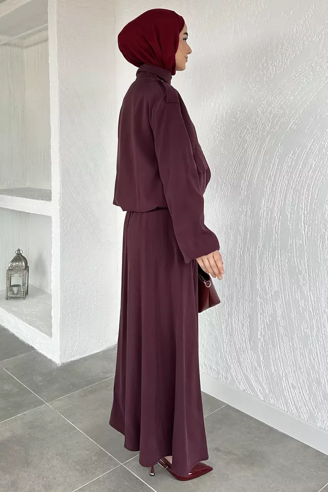 Gülseli Astarlı Ceket Etek Tesettür İkili Takım