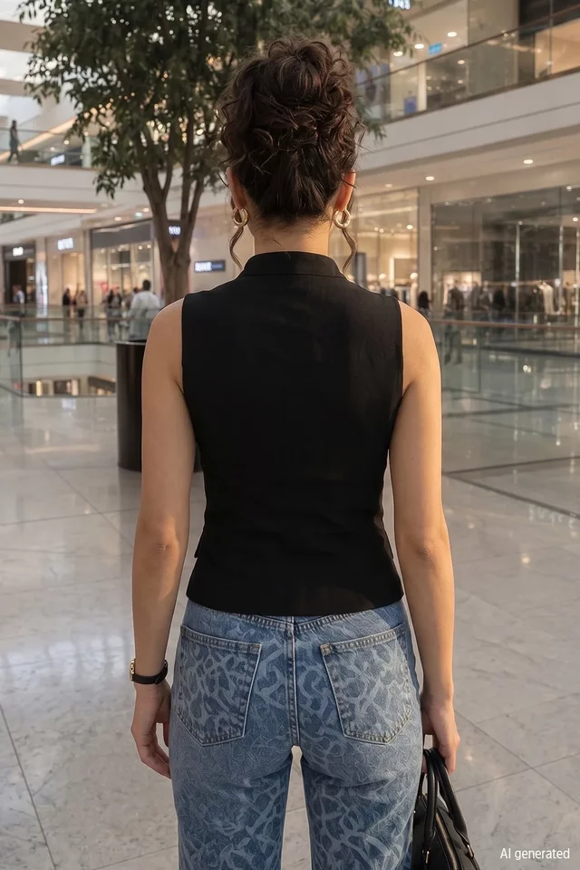 Gülseli Kadın Fermuarlı Yelek