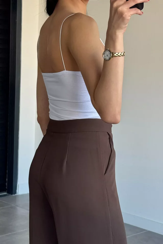 Kadın İp Askılı Taşlı Bluz