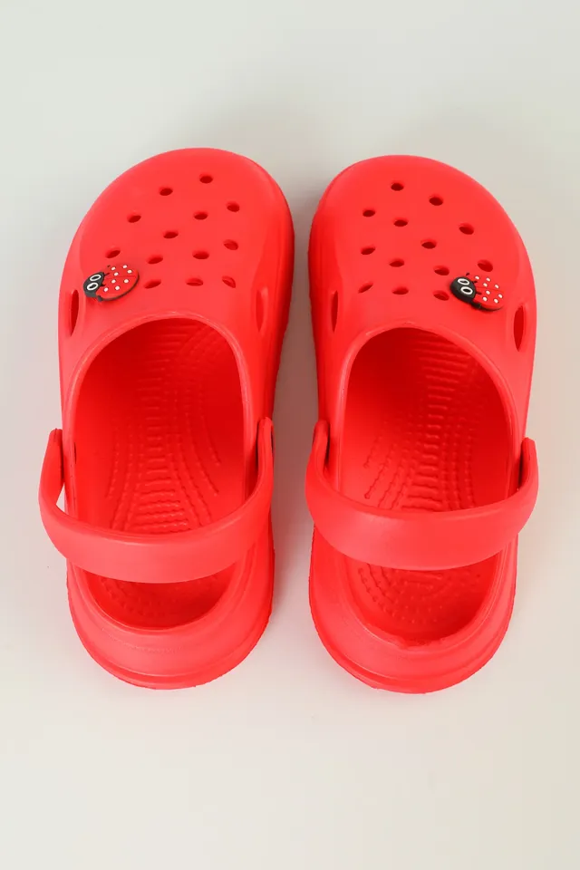 Kadın Confort Rahat Sandalet Terlik Kırmızı
