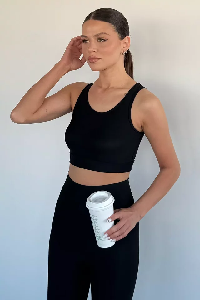 Kadın Dalgıç Kumaş Sporcu Tayt Crop İkili Takım