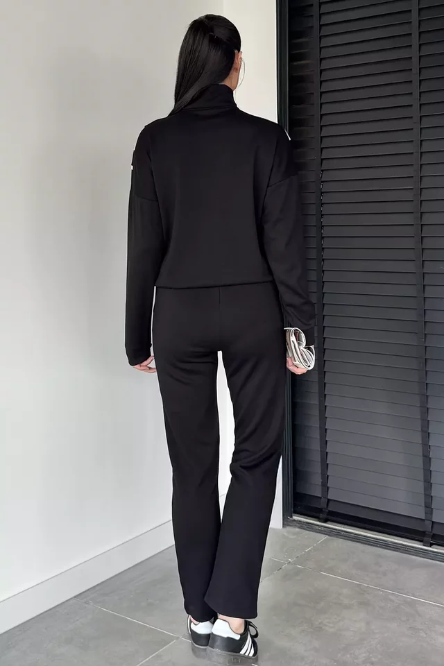 Kadın Kapüşonlu Fermuarlı Sweat Pantolon İkili Takım