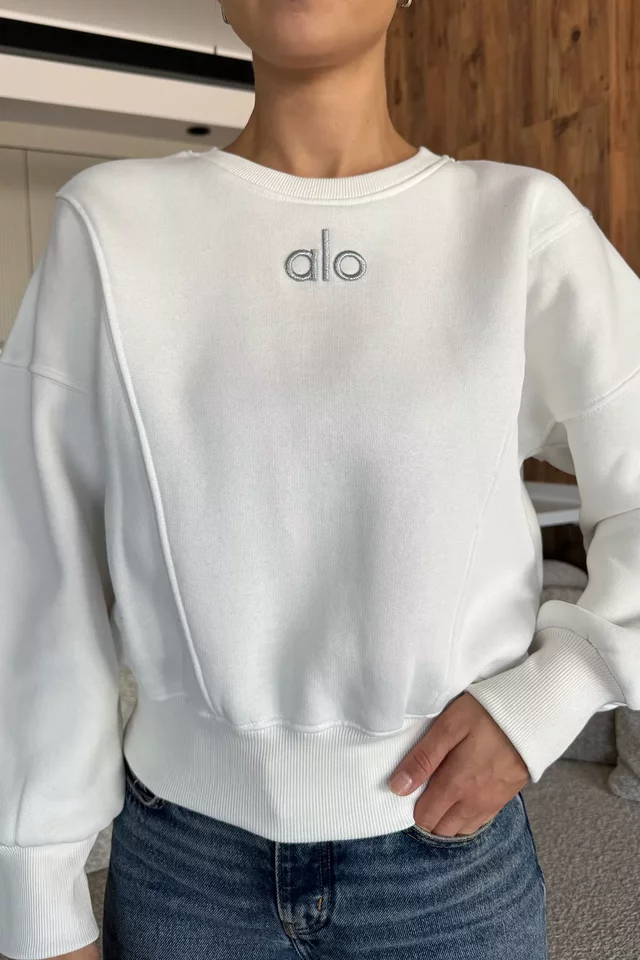 Kadın Nakışlı Üç İplik Şardonlu Sweatshirt (s-m-l Uyumludur)