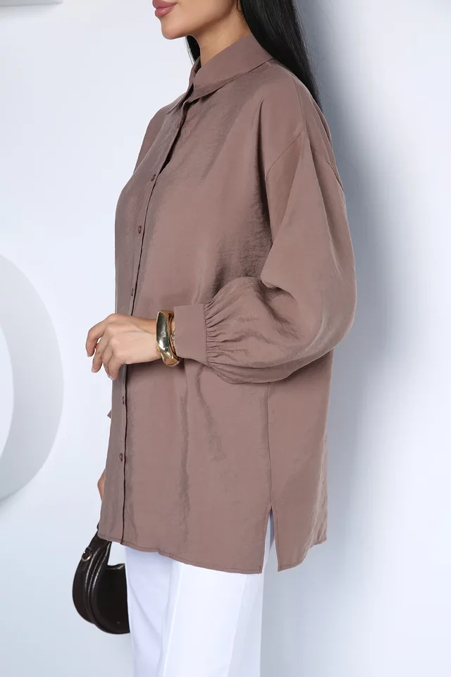 Kadın Oversize Basic Gömlek
