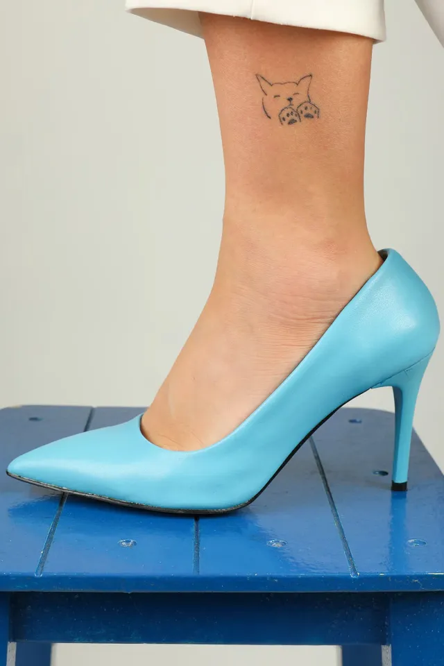Kadın Stiletto Topuklu Ayakkabı Mavi