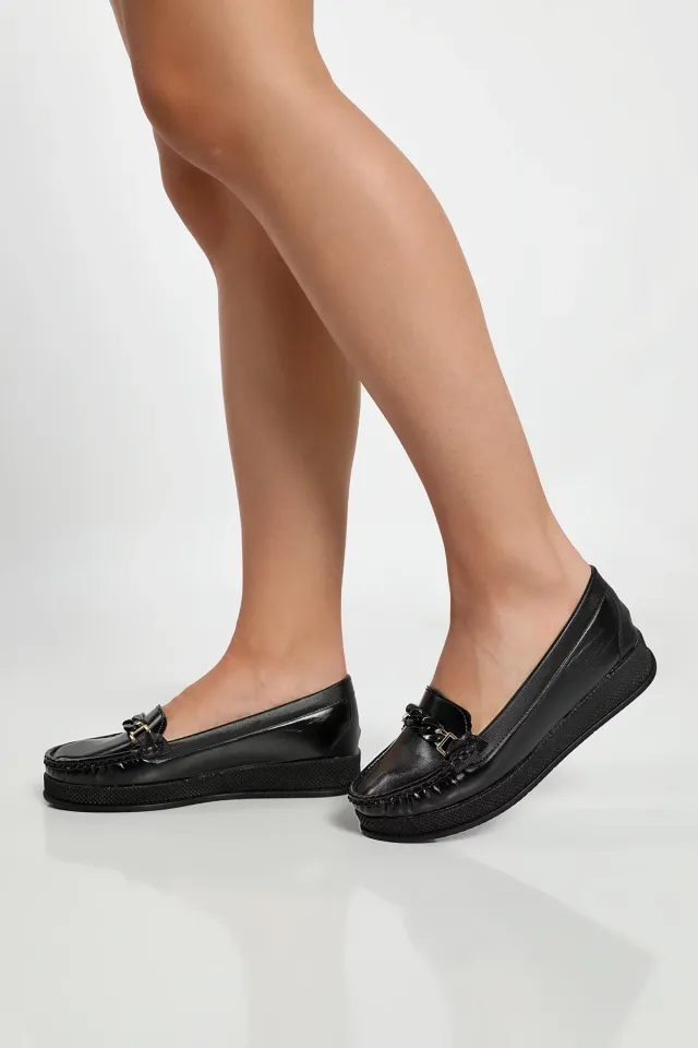 Kadın Taşlı Günlük Ayakkabı Siyah