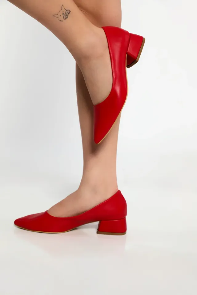Kadın Topuklu Ayakkabı Kırmızı