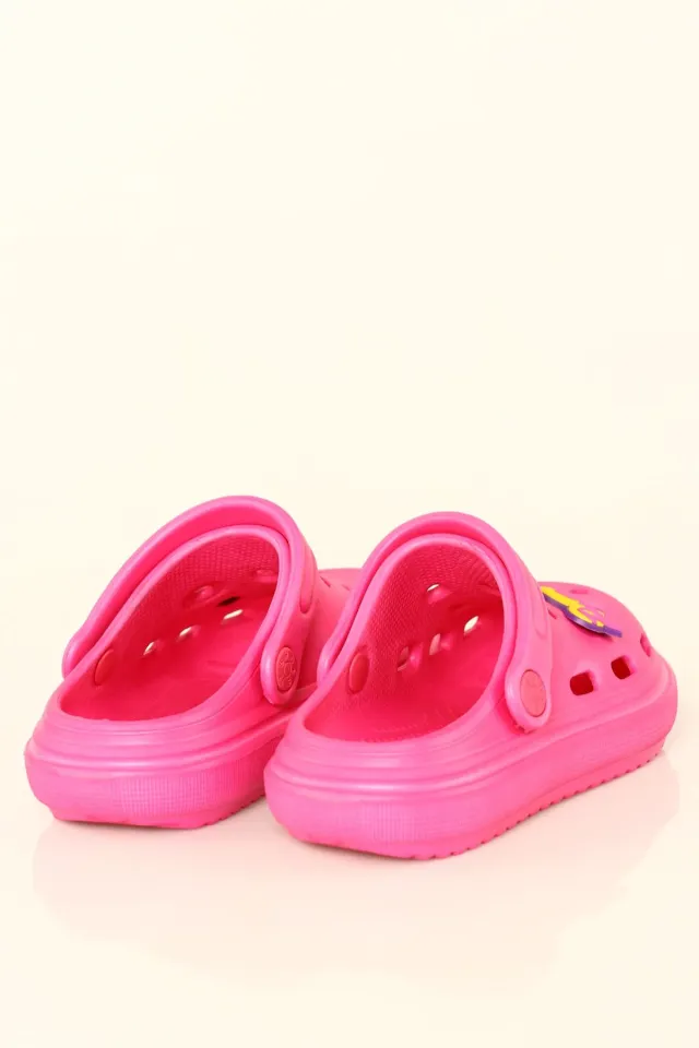 Kız Çocuk Confort Rahat Sandalet Terlik Fuşya