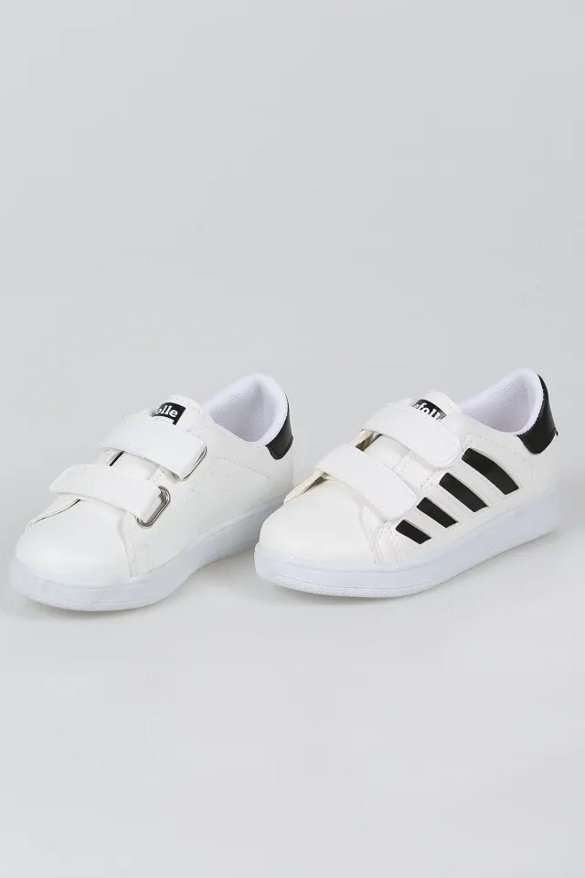 Kız Çocuk Spor Ayakkabı Beyazsiyah
