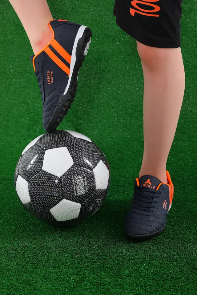 Genç Erkek Çocuk Halısaha Futbol Ayakkabısı Lacivert