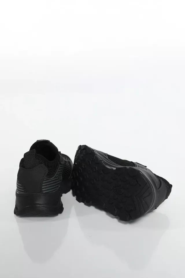 Lastik Bağcıklı Kız Çocuk Ayakkabı Siyah