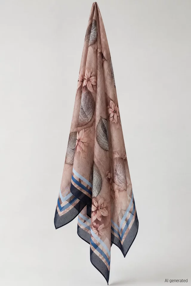 Luissa Scarves Desenli Bambu Kraş Tesettür Şal