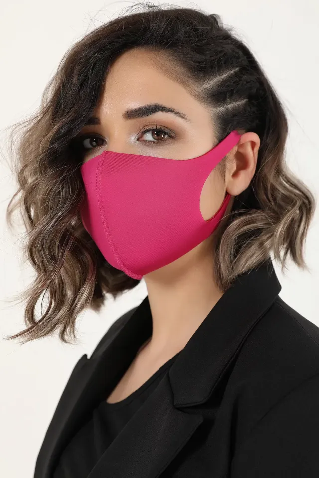 Nano Yıkanabilir Filtreli Bayan Maske Fuşya