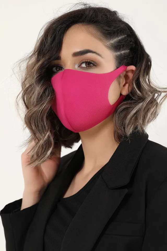 Nano Yıkanabilir Filtreli Bayan Maske Fuşya