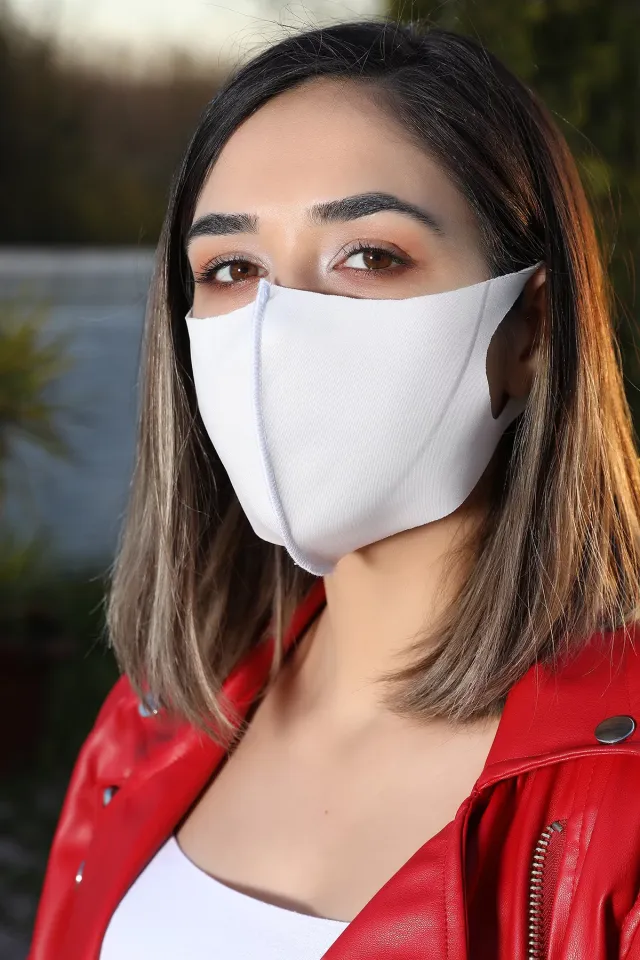 Nano Yıkanabilir Filtreli Maske Beyaz