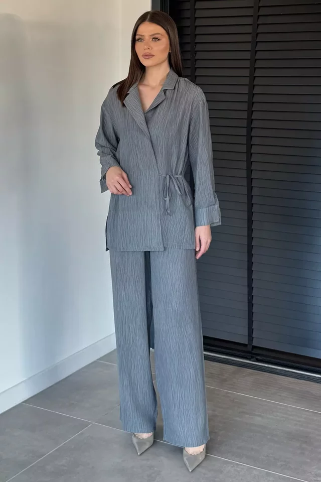 Perry Kadın Ön Bağlamalı Kimono İkili Takım - 1