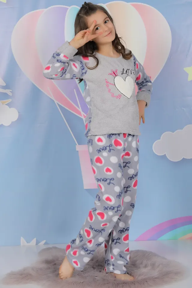 Polar Kız Çocuk Pijama Takımı Grifujya