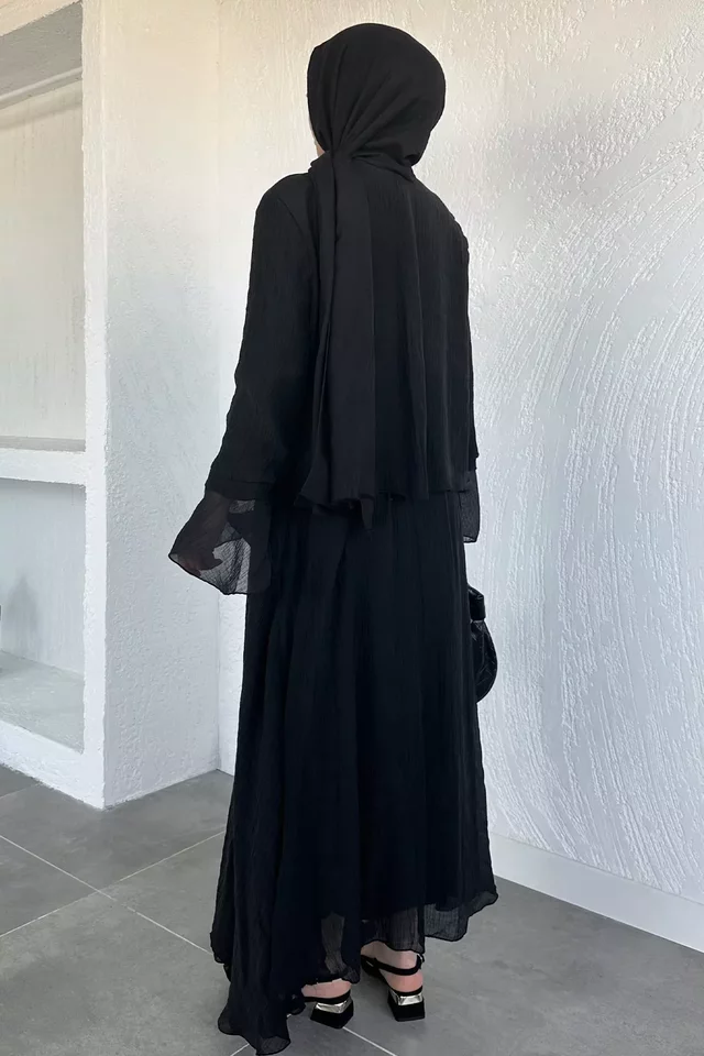 Salaş Bluz Etek Kombinli Tesettür İkili Takım