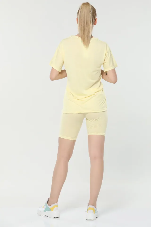 T-shirt Şort Ikili Takım A.sarı