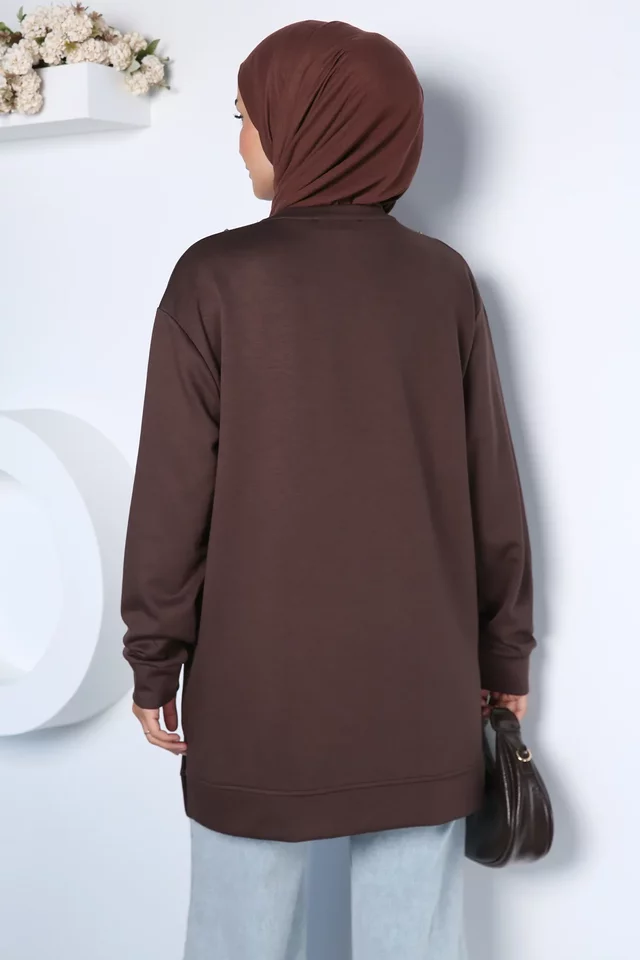 Taş Süslemeli Tesettür Tunik